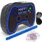 Blue Video Game Controller Piñata (Small Stick Included) 17”x11”x 3” Perfect for Birthday Gamer Parties, Party Decor, Gaming theme parties and other Decorations - By Jergrim